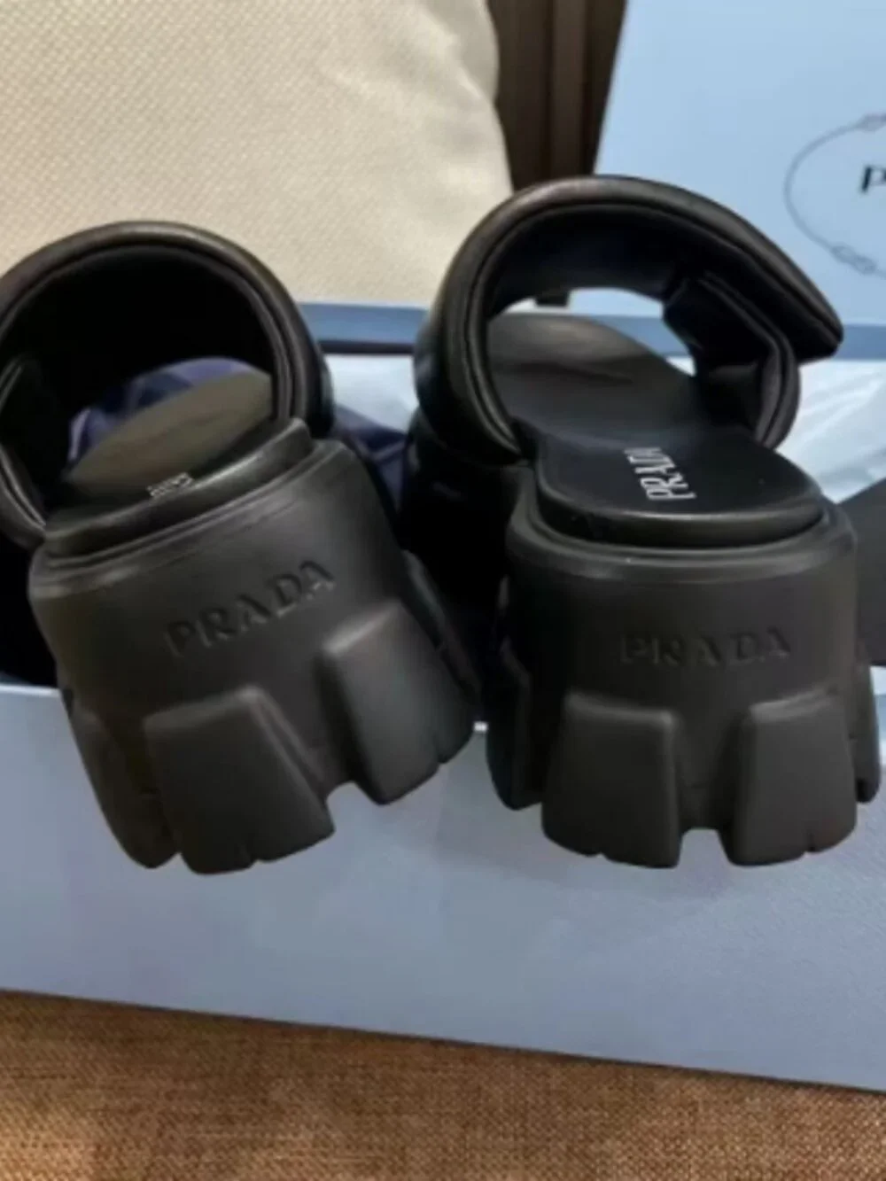 Prada Platform Slides - Picture 3 of 4
